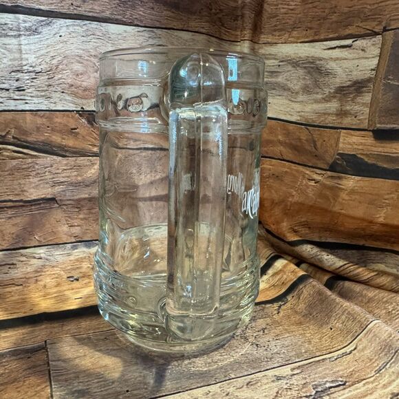 Captain Morgan Heavy Drinking Glass Mug Rum Barrel Man Cave Bar Tankard Stein - Picture 2 of 7